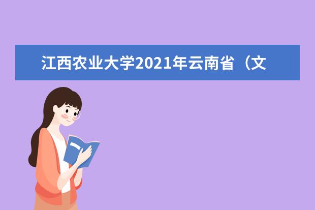 江西农业大学2021年云南省（文史）分专业录取分数线