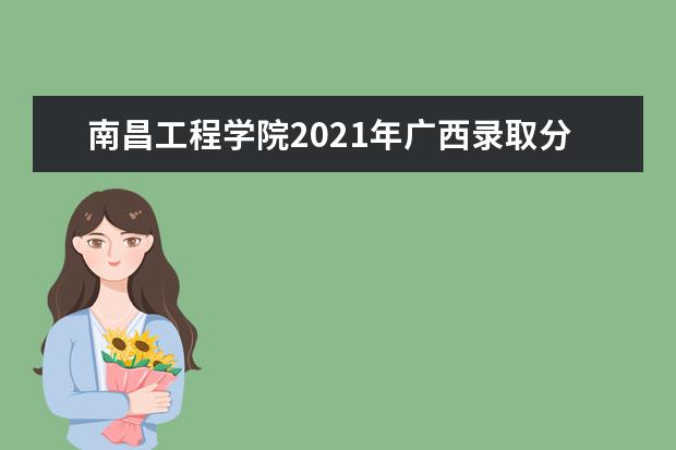 南昌工程学院2021年广西录取分数线