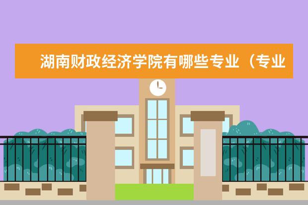 湖南财政经济学院奖学金设置标准是什么？奖学金多少钱？