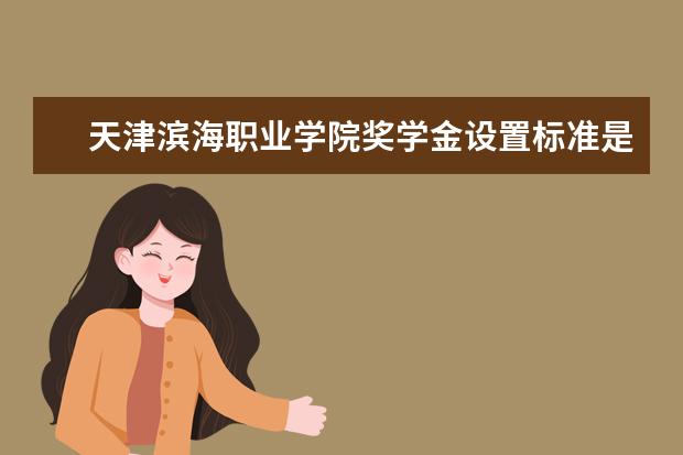 天津滨海职业学院奖学金设置标准是什么？奖学金多少钱？
