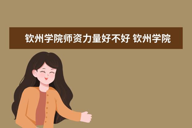 钦州学院师资力量好不好 钦州学院教师配备情况介绍