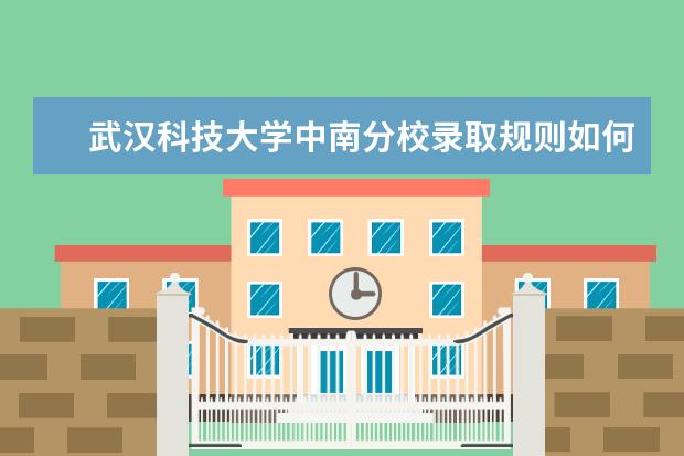 武汉科技大学中南分校录取规则如何 武汉科技大学中南分校就业状况介绍