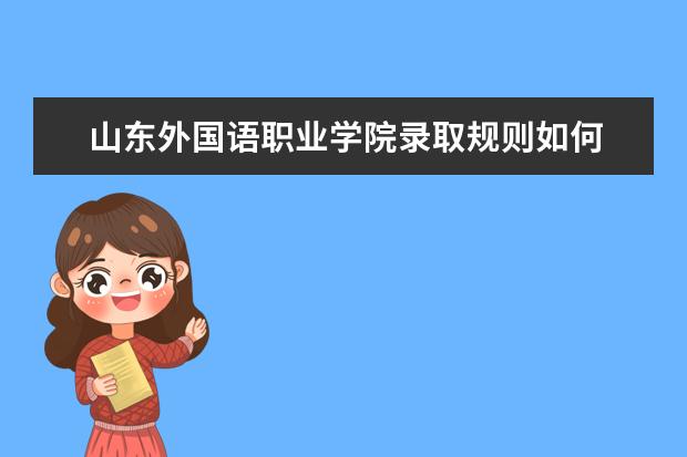 山东外国语职业学院录取规则如何 山东外国语职业学院就业状况介绍