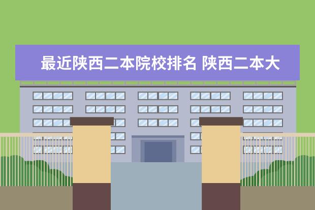 最近陕西二本院校排名 陕西二本大学排名2020最新排名