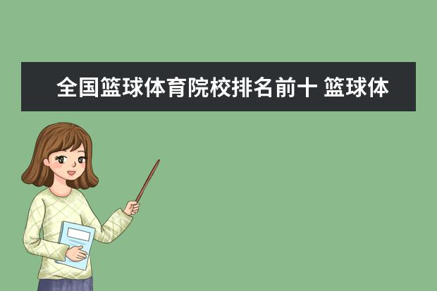 全国篮球体育院校排名前十 篮球体育单招 有那些大学??