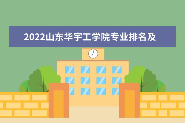 2022山东华宇工学院专业排名及录取分数线  怎样