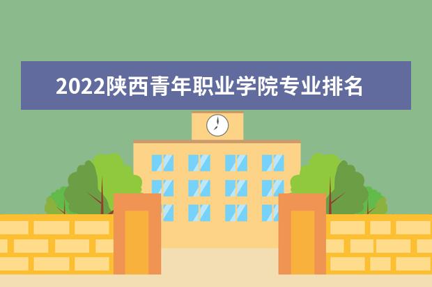 2022陕西青年职业学院专业排名 哪些专业比较好 2021专业排名 哪些专业比较好