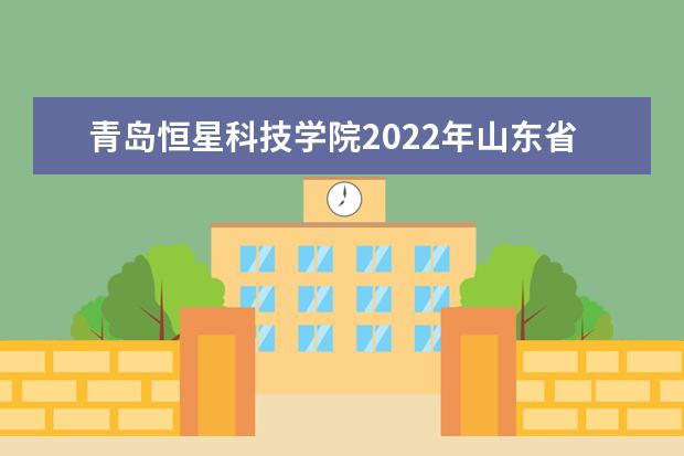 青岛恒星科技学院2022年山东省艺术类本科专业录取分数线  怎么样