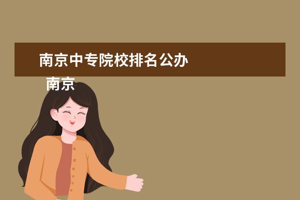 南京中专院校排名公办 
  南京高等职业技术学校