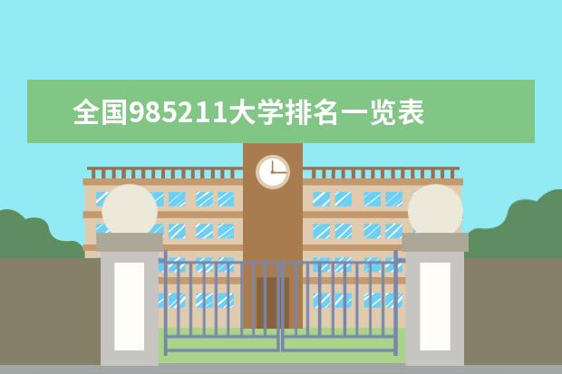全国985211大学排名一览表 安徽医科大学排名多少位