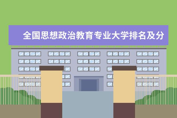 全国思想政治教育专业大学排名及分数线 全国商务英语专业大学排名及分数线