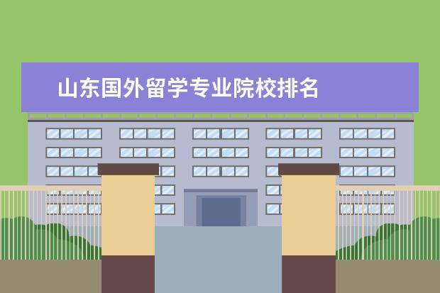 山东国外留学专业院校排名 
  院校专业：
  <br/>