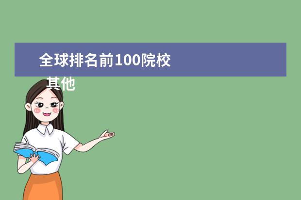 全球排名前100院校 
  其他信息：
  <br/>