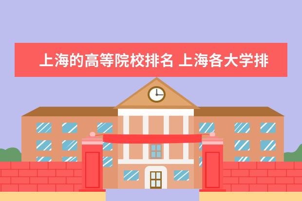 上海的高等院校排名 上海各大学排名