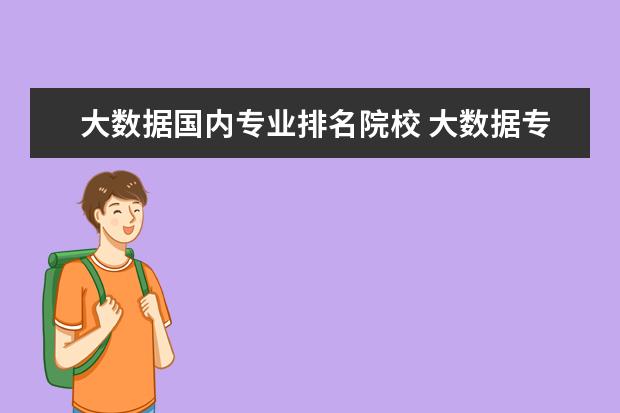 大数据国内专业排名院校 大数据专业院校排名