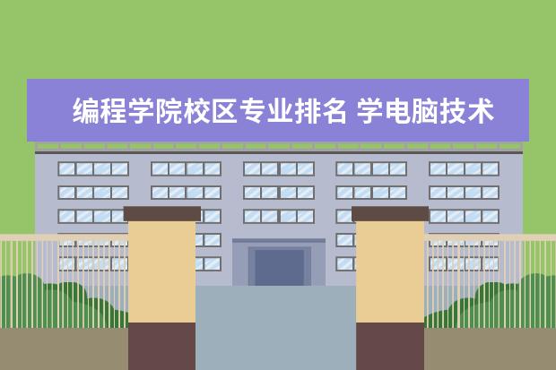 编程学院校区专业排名 学电脑技术学校排名?