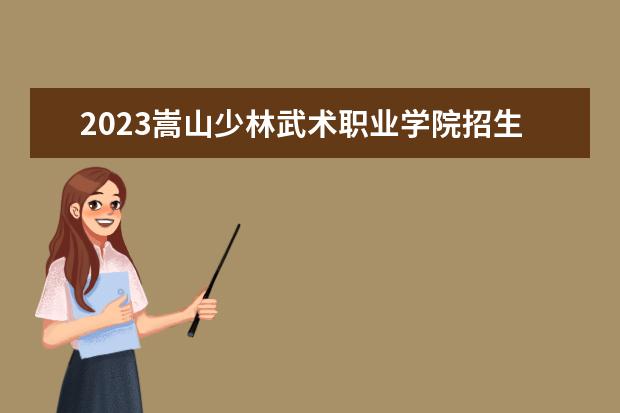 2023嵩山少林武术职业学院招生简章 嵩山少林武术职业学院有什么专业