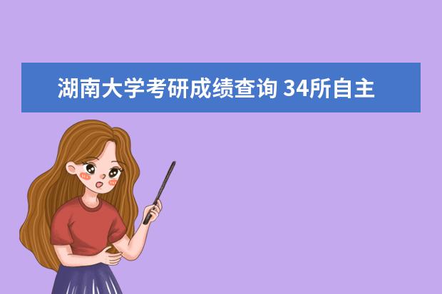 湖南大学考研成绩查询 34所自主划线院校湖南大学2021MBA考研成绩查询时间 ...