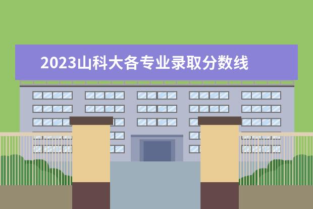 2023山科大各专业录取分数线 四川电子科技大学研究生录取线2023