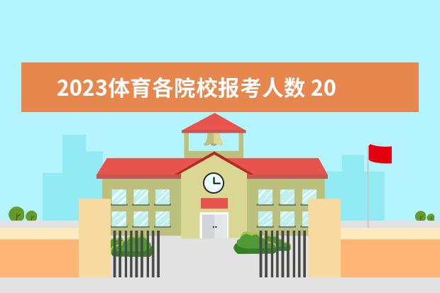 2023体育各院校报考人数 2023年山东体育学院体育单招足球报名人数是多少? - ...