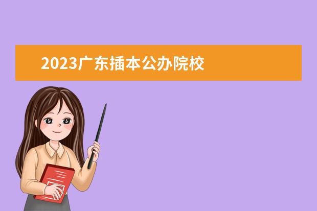 2023广东插本公办院校 
  其他信息：
  <br/>