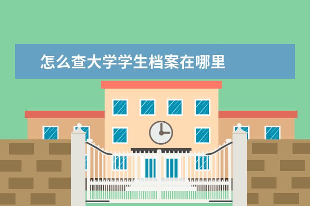 怎么查大学学生档案在哪里 
  通过学信网查询