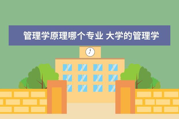 管理学原理哪个专业 大学的管理学类专业哪个相对比较好学?