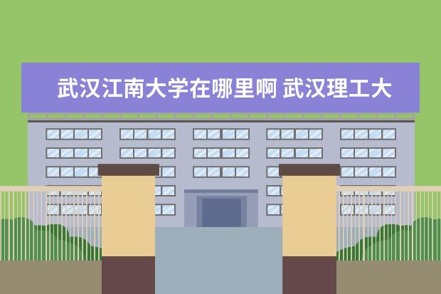 武汉江南大学在哪里啊 武汉理工大学江南大学哪个好