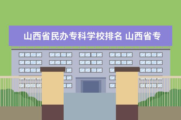 山西省民办专科学校排名 山西省专科学校排名